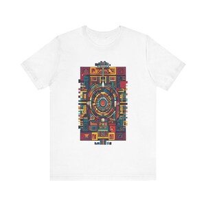 Aztec Calendar Geometric Patterns - Tshirt Bild 1