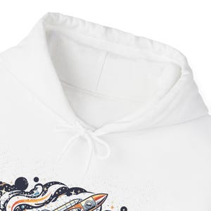 Space Rocket Launching Stars - Hoodie image 3