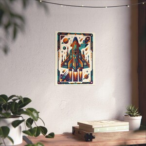 Retro Arcade Spaceship - Poster imagen 6