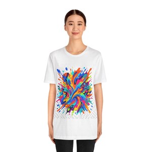 Abstract Paint Splash Colorful - Tshirt image 5
