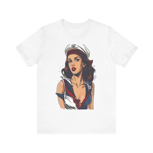 Pinup Sailor Vintage Tattoo - Tshirt image 1