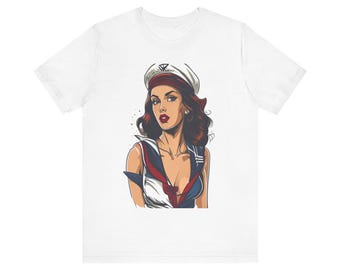Pinup Sailor Vintage Tattoo - Tshirt