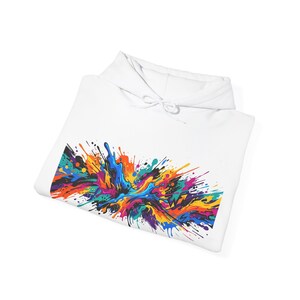 Abstract Paint Splash Colorful - Hoodie image 2