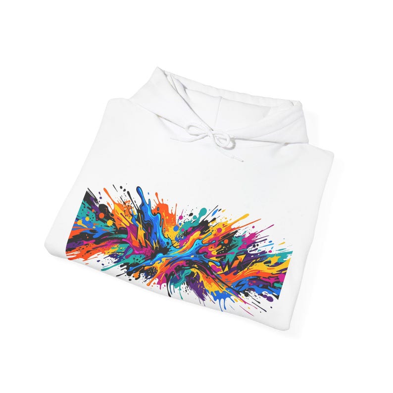 Abstract Paint Splash Colorful - Hoodie image 2