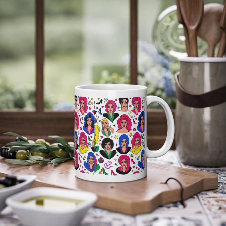 Drag Queen Fabulous Portrait - Mug Bild 4