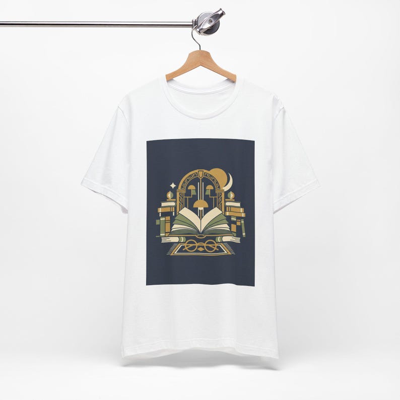 Just One More Chapter Vintage Library T-Shirt, Book Lover Gift, Bookworm Reading Shirt bild 3