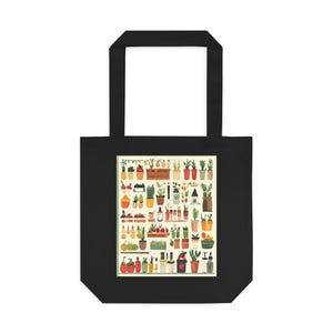 Farmers Market Tote Bag, Reusable Grocery Bag, Canvas Tote, Vegan Market Bag, Eco Friendly Shopping Bag, Farmhouse Decor Bild 1
