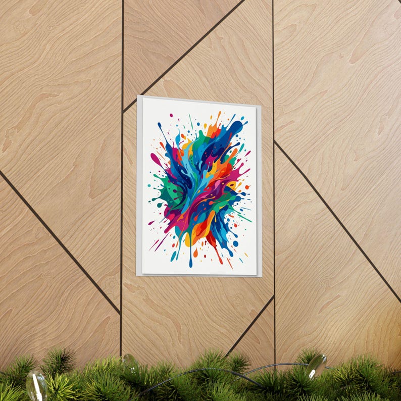 Abstract Paint Splash Colorful - Poster 画像 5
