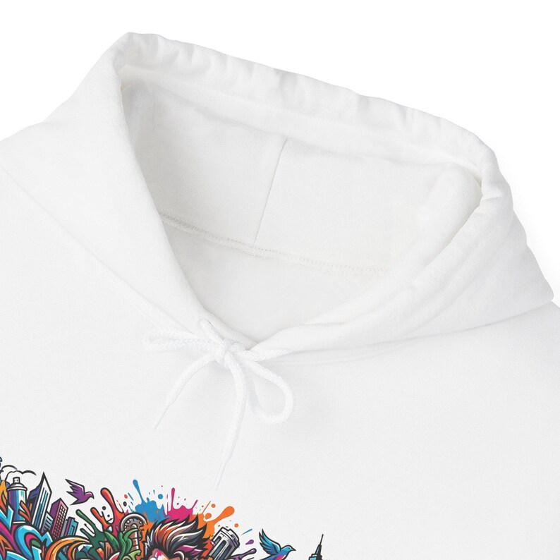 Graffiti Urban Street Art Mural - Hoodie image 3