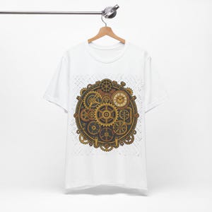 Steampunk Gears And Clockwork Brass - Tshirt Bild 3