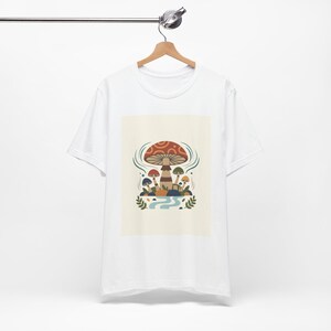 T-Shirt Cottagecore Live Simply Champignon | Tshirt Esthétique Nature Bohème Forêt image 3