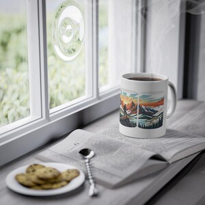 Mountain Sunrise Hiker - Mug image 5