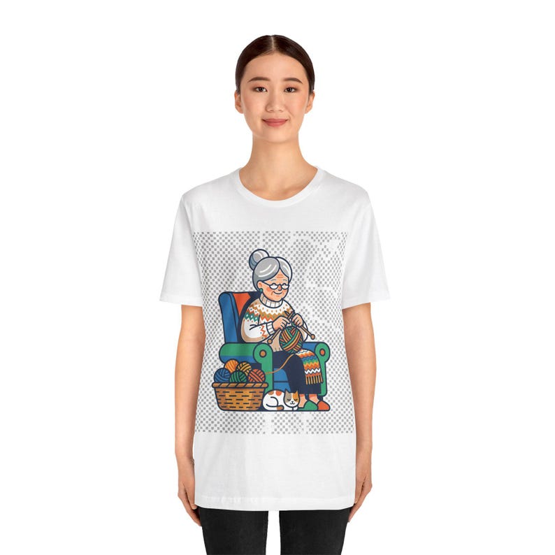 Knitting Yarn Grandma Life - Tshirt Bild 5