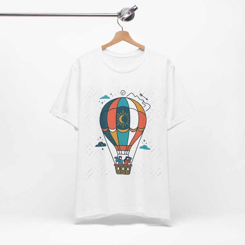 Hot Air Balloon Wanderlust - Tshirt immagine 3