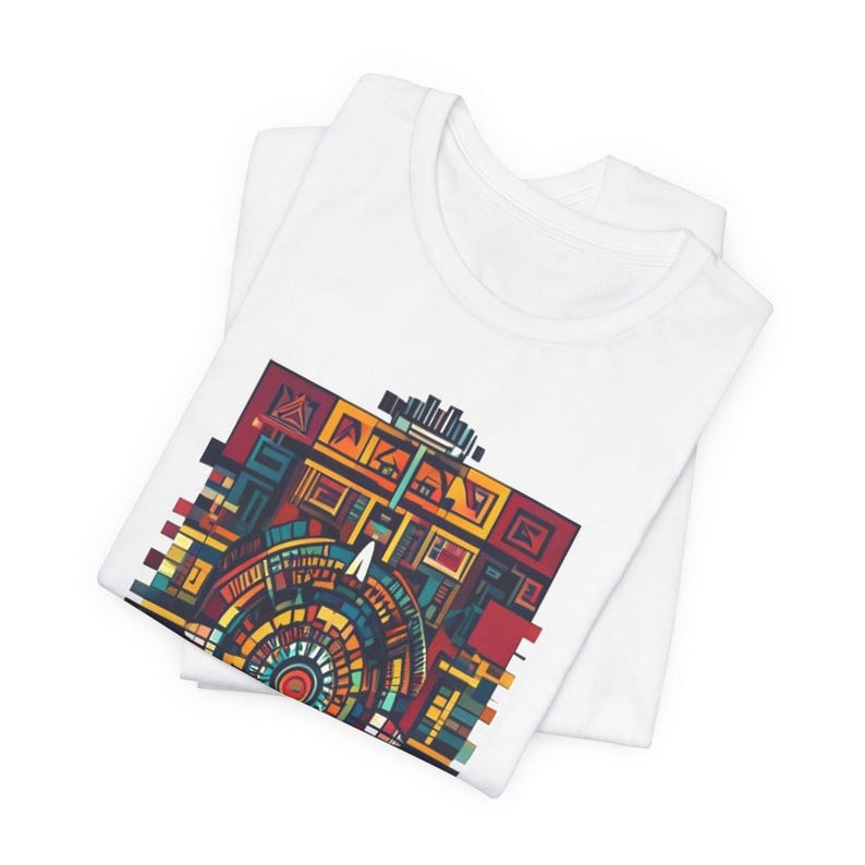 Aztec Calendar Geometric Patterns - Tshirt Bild 2