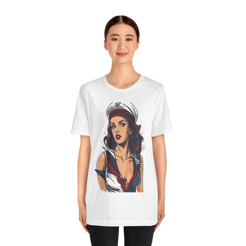 Pinup Sailor Vintage Tattoo - Tshirt image 5