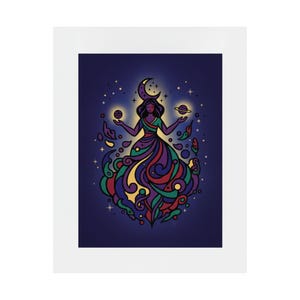 Moon Child Astrology Poster | Celestial Wall Art | Zodiac Moon Phase Print | Boho Decor afbeelding 2