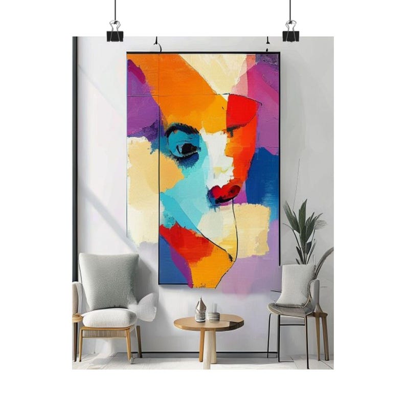 Minimalist Poster - Less Is More Abstract Art, Modern Wall Decor, Simple Typography Print, Scandi Style Gallery Wall image 1