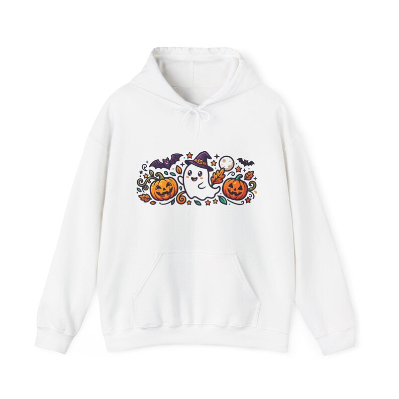 Cute Ghost Boo Halloween - Hoodie 画像 1
