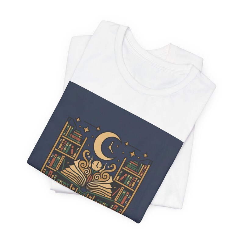 Just One More Chapter Vintage Library Book Lover T-Shirt Reading Gift for Bookworms Literary Tee image 2