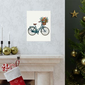 Vintage Bicycle With Basket - Poster Bild 7
