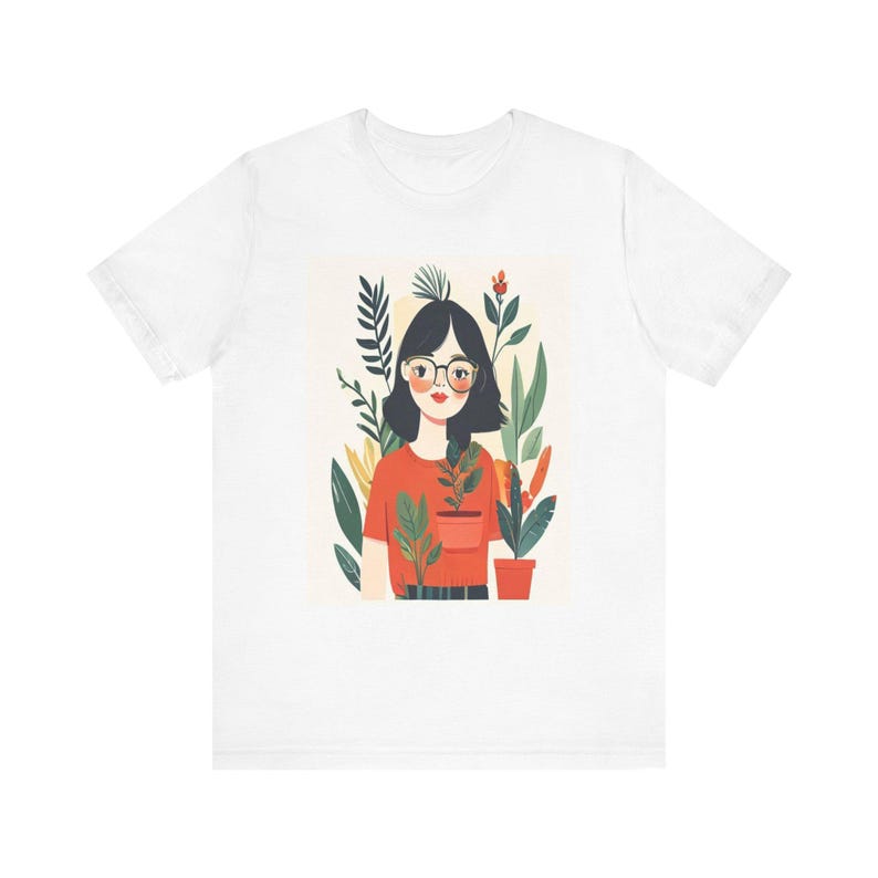 Plant Lady Is The New Cat Lady T-Shirt, Funny Plant Mom Gift, Plant Lover Tee, Gardening Shirt image 1