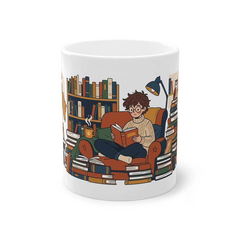 Bookstack Reading Nerd - Mug image 1