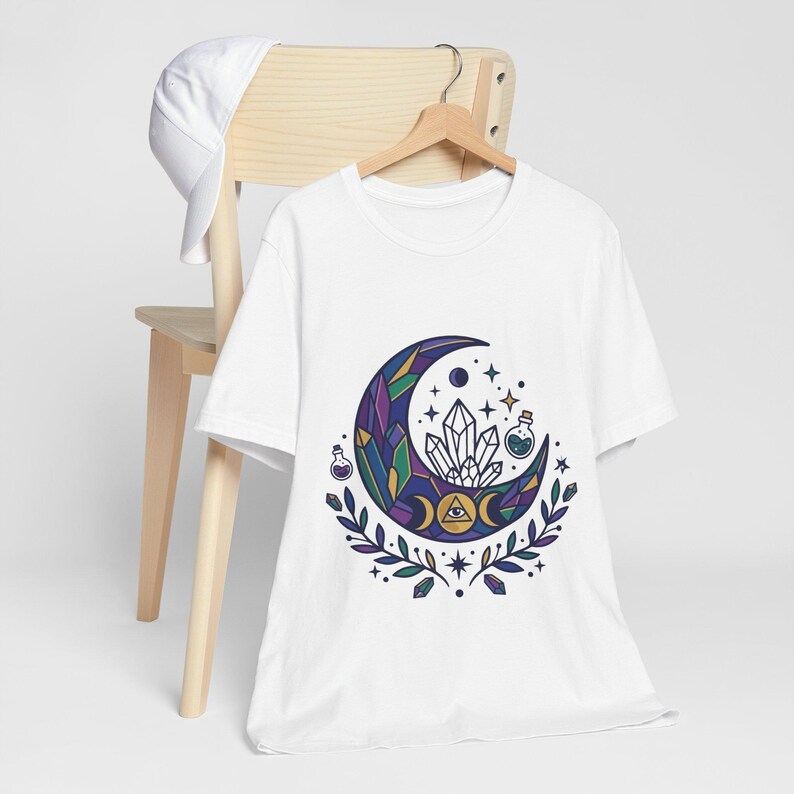 Crystal Moon Witchy Aesthetic - Tshirt image 3