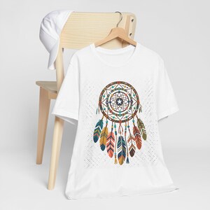 Boho Dreamcatcher Feathers - Tshirt afbeelding 3