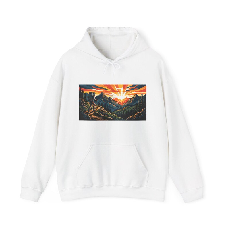 Mountain Sunrise Hiker - Hoodie image 1
