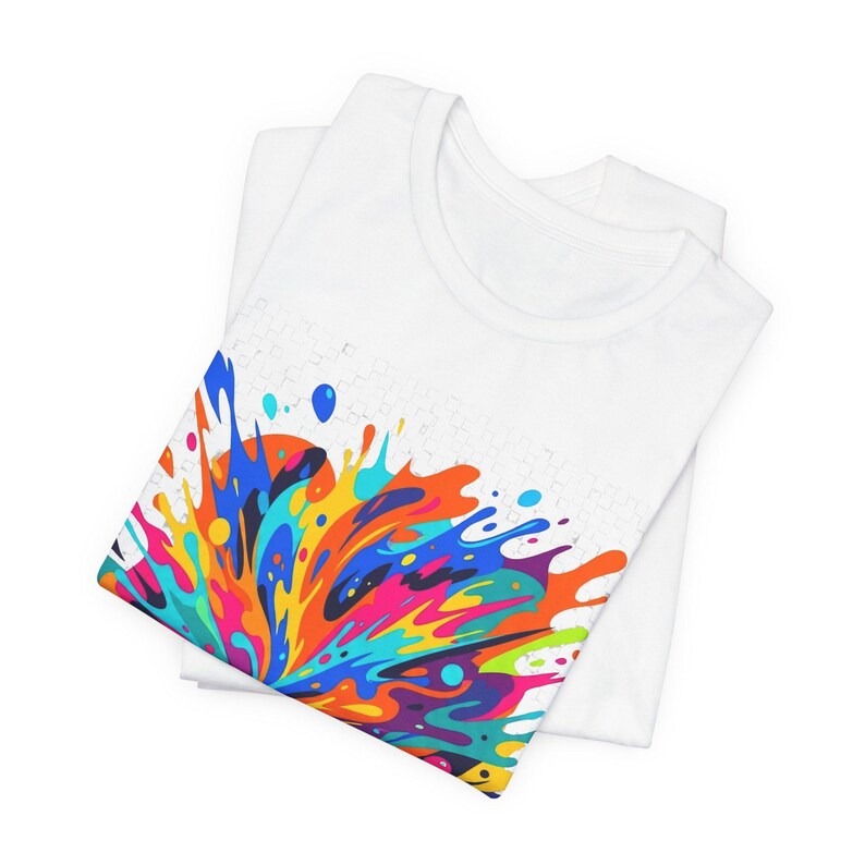 Abstract Paint Splash Colorful - Tshirt image 2