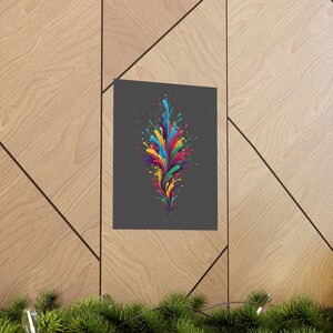 Abstract Color Splash Poster, Vibrant Wall Art, Modern Abstract Painting, Colorful Home Decor, Living Room Art Print bild 5