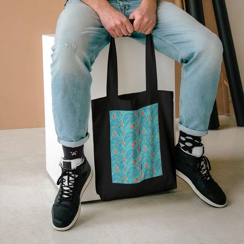 Salty Hair Don't Care Beach Tote Bag | Summer Canvas Tote, Ocean Lover Gift, Bachelorette Beach Bag, Vacation Accessorie image 5