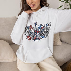 Electric Guitar Rock On - Hoodie zdjęcie 5