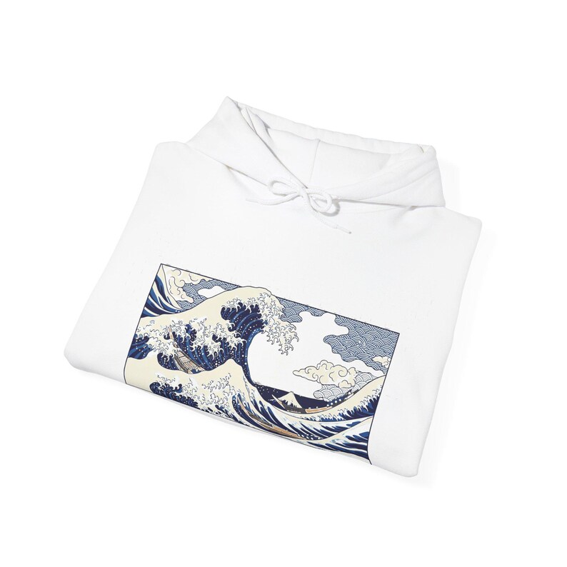 Japanese Wave Kanagawa Style - Hoodie image 2