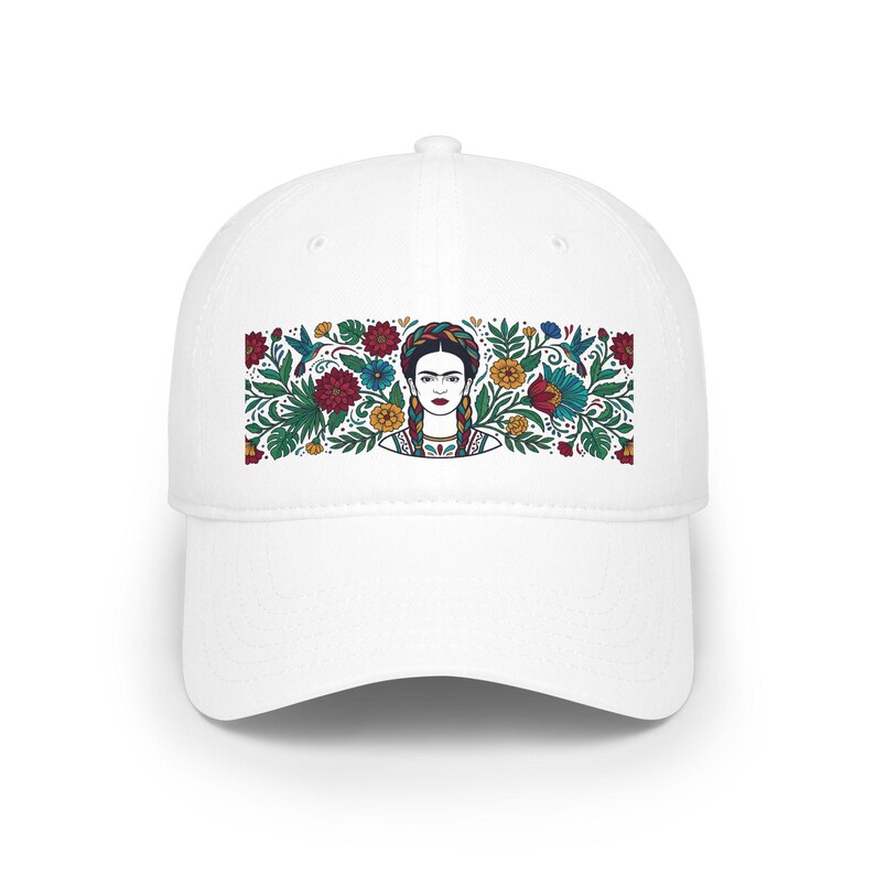 Frida Kahlo Floral Portrait - Cap Bild 1