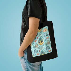 Salty Hair Don't Care Beach Tote Bag, Canvas Beach Bag, Summer Vacation Tote, Ocean Lover Gift afbeelding 3