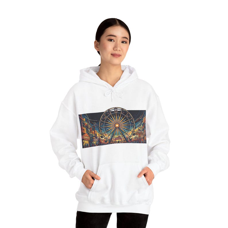 Carnival Ferris Wheel Night Lights - Hoodie zdjęcie 6