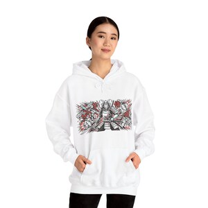 Cyber Samurai Robot Warrior - Hoodie afbeelding 6