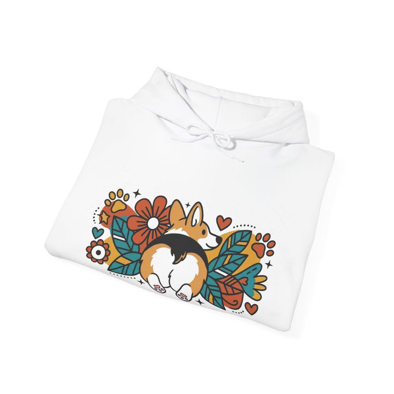 Cute Corgi Butt Dog Lover - Hoodie afbeelding 2