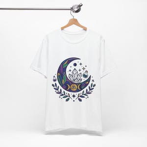 Crystal Moon Witchy Aesthetic - Tshirt image 2