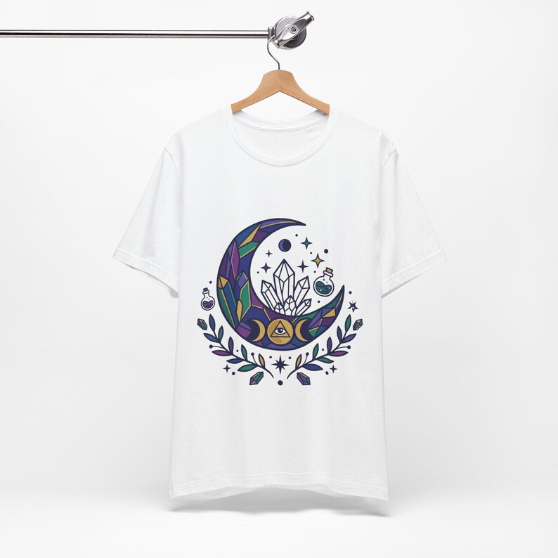 Crystal Moon Witchy Aesthetic - Tshirt image 2