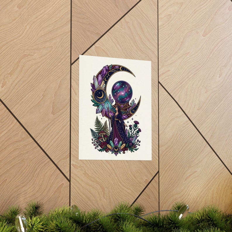 Crystal Moon Witchy Aesthetic - Poster afbeelding 5