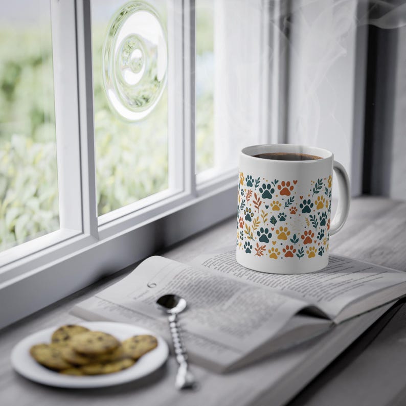 Dog Mom Paw Prints - Mug imagem 5