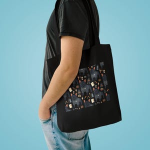 French Bulldog Wearing Hoodie - Tote Bag afbeelding 3