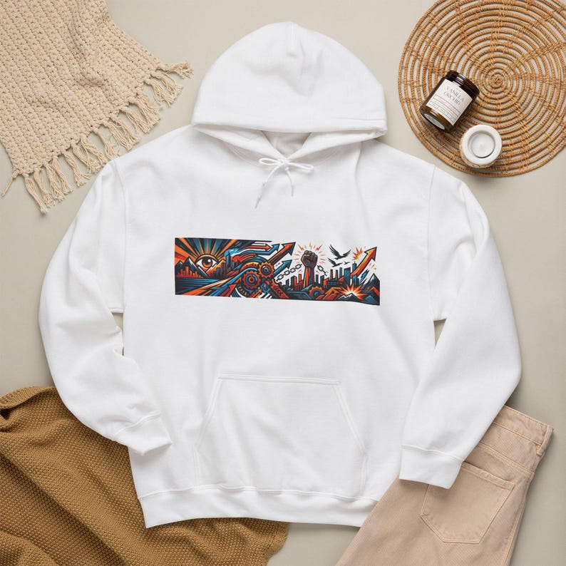 Motivational Quote Rise And Grind - Hoodie image 3