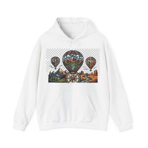 Hot Air Balloon Wanderlust - Hoodie imagem 1