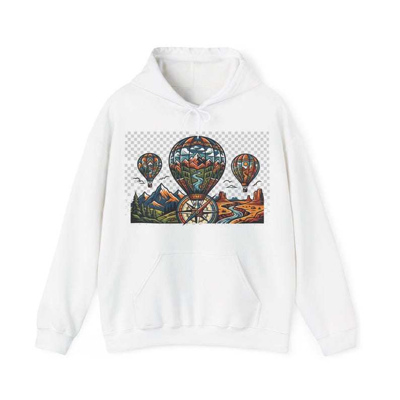 Hot Air Balloon Wanderlust - Hoodie imagem 1