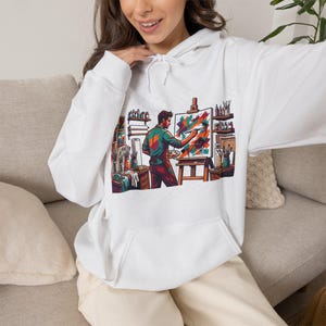 Paintbrush Artist Studio - Hoodie image 5