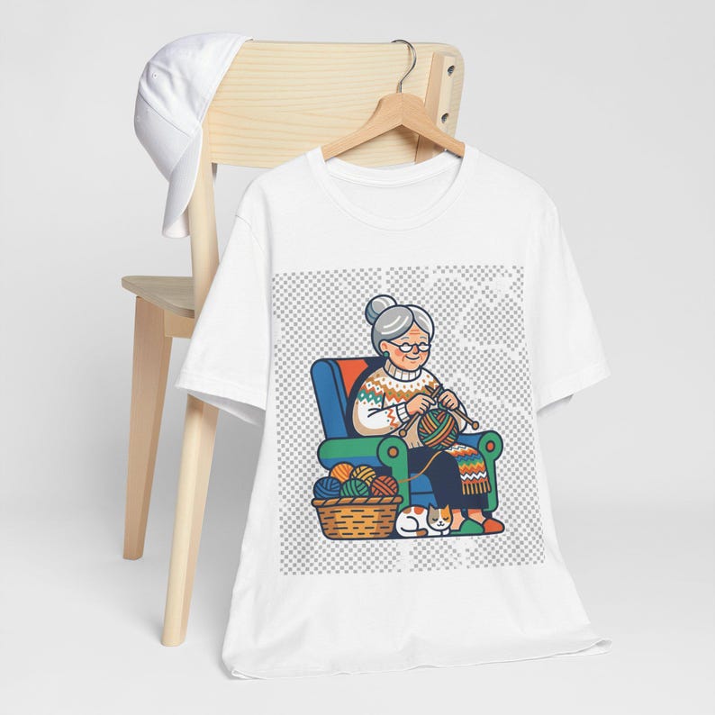 Knitting Yarn Grandma Life - Tshirt Bild 4